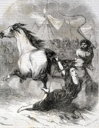 Suplicio de Brunehaut (o Brunehilde) (613) - en 