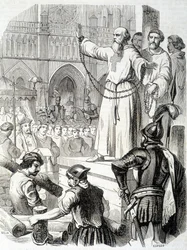 Suplicio de los Templarios (1314) - en “Historia de Francia” de L.-P. Anquetil
