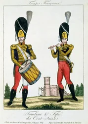 Guardia Suiza, Tambor y Flautistas, c.1790