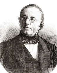 Físico suizo Auguste Arthur de la Rive, de Les Merveilles de la Science, pub.1870