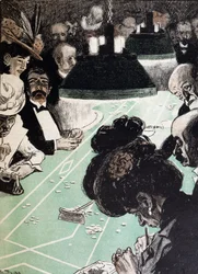 Mesa de juegos en el casino de Monte Carlo