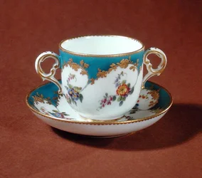 Taza de tocador, taller de Vincennes