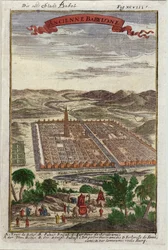 La antigua ciudad de Babel, ilustración de Description de l