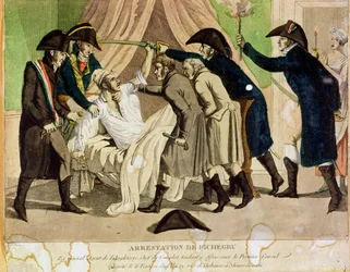 El arresto del General Charles Pichegru (1761-1804) principios del siglo XIX