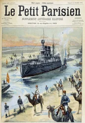 El escuadrón báltico cruza el Canal de Suez - en “Le Petit Parisien” del 11/12/1904