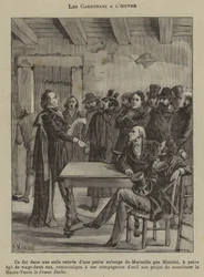 Los Carbonarios en el trabajo (grabado)