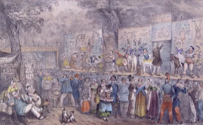 El Desfile del Circo en Saint-Cloud, mediados del siglo XIX