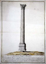 La Columna de Pompeyo en Alejandría, c.1700