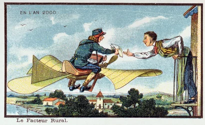 El cartero rural en el año 2000, c. 1913