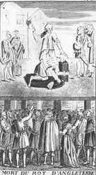 La muerte del rey de Inglaterra, de Les Vrayes Centuries et Propheties de Maistre Michel Nostradamus, avec la vie de l
