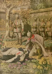 La ejecución de Edith Cavell (1865-1915) de Le Petit Journal, noviembre de 1915