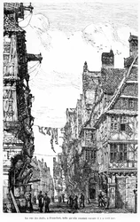 La Judengasse de Frankfurt, c.1860-70