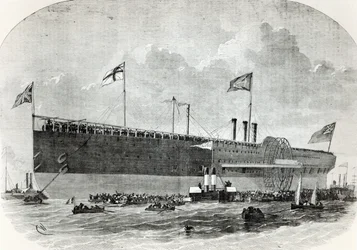 El Great Eastern, ilustración de Le Nouvel Illustré, 1867