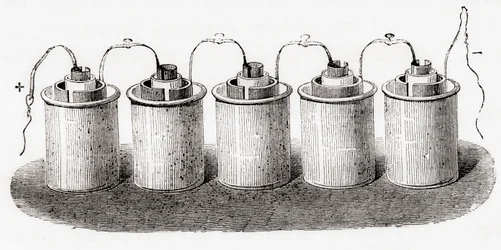 La celda de Grove, de Les Merveilles de la Science, pub.1870