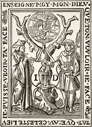 The Marque of Jehan St Denis, Parisien Bookseller, de Science and Literature in The Middle Ages por Paul Lacroix pub. Londres 1878