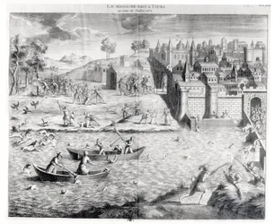 La masacre de los hugonotes en Tours en 1562