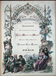 El Minnesänger en la época de los Hohenstaufen, facsímil de un manuscrito parisino