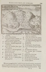 El Monte de los Olivos, Jerusalén, del Itinerarium Hierosolymitanum, por J. Cotovico, 1619