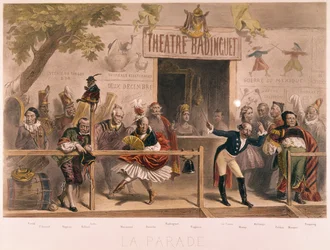 El desfile, caricatura de Napoleón III y su corte (1808-73), de La Menagerie Imperiale, c.1870