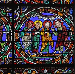 La ventana de la Pasión: Cristo desciende del Monte Tabor