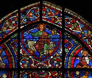 La ventana del Hijo Pródigo: Cristo - Majestas Domini
