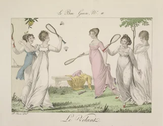 El volante, lámina 11 de Le Bon Genre, 1802