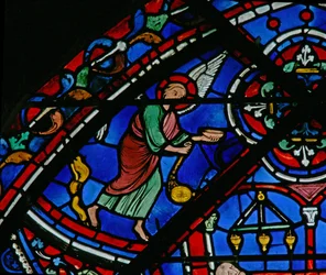 La ventana de San Tomás: ángeles asisten a la tumba de San Tomás