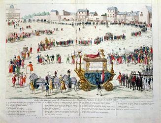 La Traslación de los Restos Mortales de Voltaire (1694-1778) al Panteón de París el 10 de julio de 1791