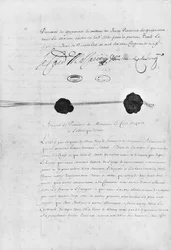 El Tratado de los Pirineos, firmado por el Cardenal Jules Mazarin (1602-61) y Don Luis Méndez de Haro (1598-1661) el 7 de noviembre de 1659