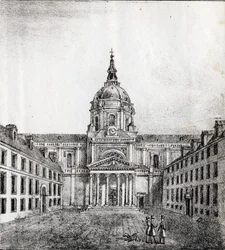 La Universidad de la Sorbona - "Alphabet Picturesque des Monumens de Paris" c.1840 (grabado)