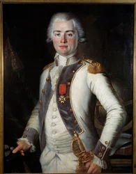 El vizconde de Lostanges: Jean-Louis de Lostanges (1752-1822), capitán de infantería, con la Cruz de San Luis