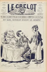 El Asunto Wilson, portada de Le Grelot, 27 de noviembre de 1887