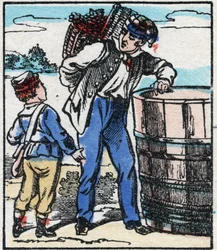 El vinicultor. Grabado en “La chanson des metier”. Imágenes de Epinal, finales del siglo XIX. Colección privada.