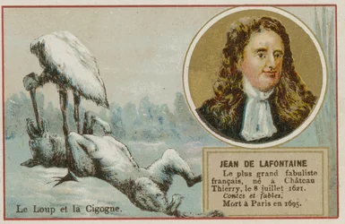 El lobo y la cigüeña