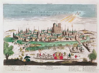 La llegada de Luis XVI a Reims para su coronación el 11 de junio de 1775