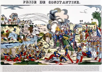 La captura de Constantina en 1837 - imagen de Epinal, finales del siglo XIX