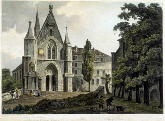 La capilla del colegio de Navarra alrededor de 1804 (Escuela Politécnica)