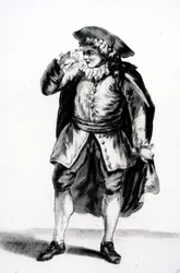 El traje de Arnolphe, de La Escuela de las Mujeres por Molière