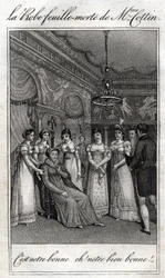 El vestido de hoja muerta de Madame Cottin (Sophie Cottin Rostand) (1770-1807) escritora francesa.