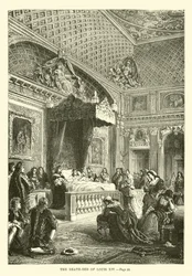 El lecho de muerte de Luis XIV