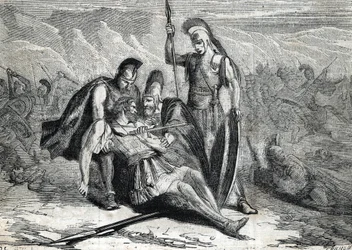 La muerte de Epaminondas (418-362 a.C.)