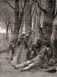 La muerte de Philippe Lebon en los Campos Elíseos, después de ser apuñalado trece veces, de 