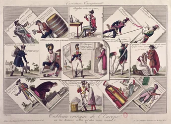 Los diferentes pueblos de Europa, c.1810