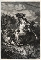 La ejecución de Brunilda de Austrasia por Clotario II, 613 - La muerte de la reina Brunilda de Austrasia, una princesa visigoda, casada con el rey Sigeberto I de Austrasia - Muerte de Brunehaut (o Brunehilde) ordenada por Clotario (Clothaire) II (613). gr