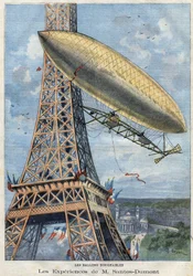 Las experiencias en globo dirigible del Sr. Alberto Santos-Dumont