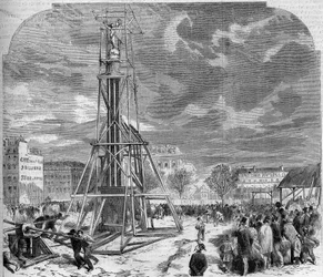 La fuente de Palmier trasladada a la Place du Chatelet en París en 1858