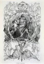 La leyenda de Carlomagno, grabado