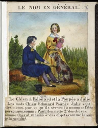 El nombre en general (un niño con un perro y una niña con una muñeca) - en “La gramática en imágenes”