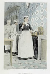 Los sirvientes: el cocinero - en "Nos contemporains" por Octave Uzanne