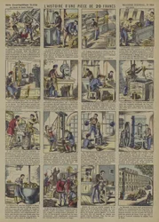 La historia de una moneda de 20 francos